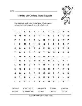 Maybe you would like to learn more about one of these? Making an Outline Word Search with Answer Key | Words, Outline