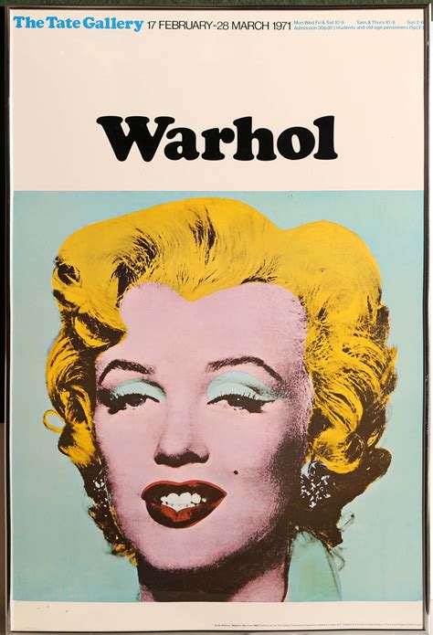 This work is from an edition of unknown size. Andy Warhol - Marilyn Monroe - Tate Gallery, London at 1stdibs
