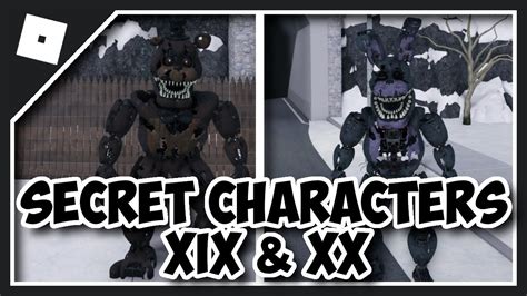 How To Get Secret Characters Xix And Xx Badge In Fredbears Mega Roleplay