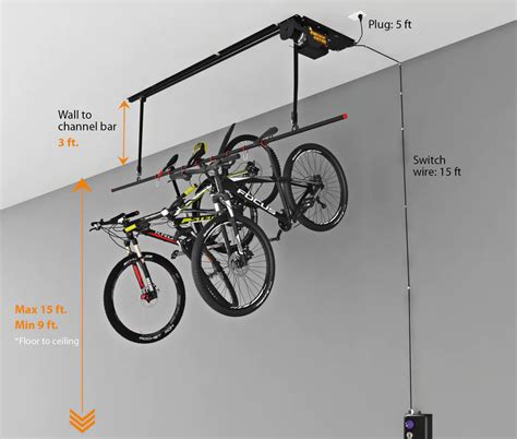 Bike Ceiling Hoist Electric Shelly Lighting