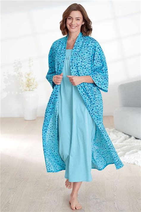 Cotton Jersey Dressing Gown Gowns Dresses Kimono Fashion Cotton