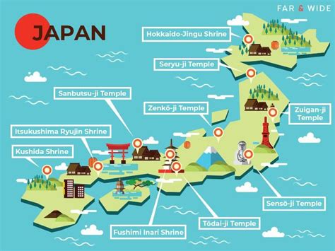 Map Of Japans Most Stunning Temples And Shrines Far And Wide