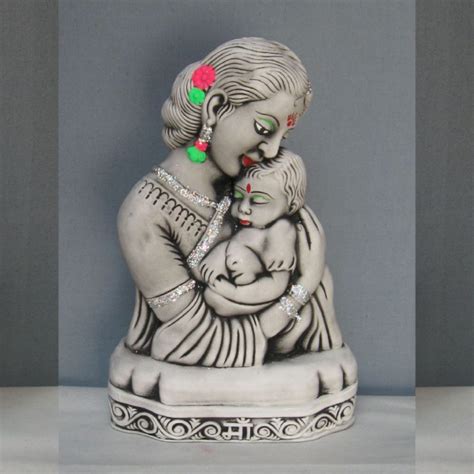 Plaster Of Paris Statue And Idolsmother And Motherhood Art Home