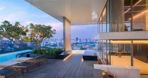 Luxury 3 Bed Penthouse With Panoramic City Views In Bangkok Silk Estate