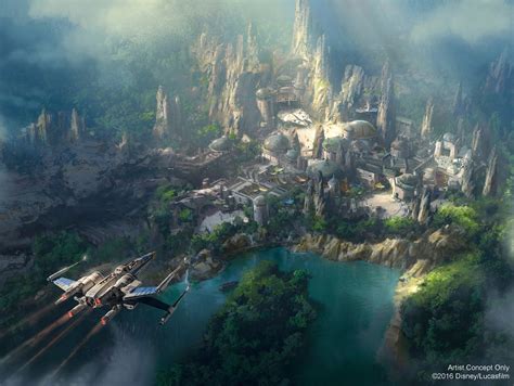 Star Wars Land Disneyland Layout Revealed In New Concept Art