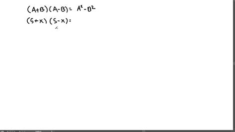 Solvedthe Special Product Formula For The Product Of The Sum And