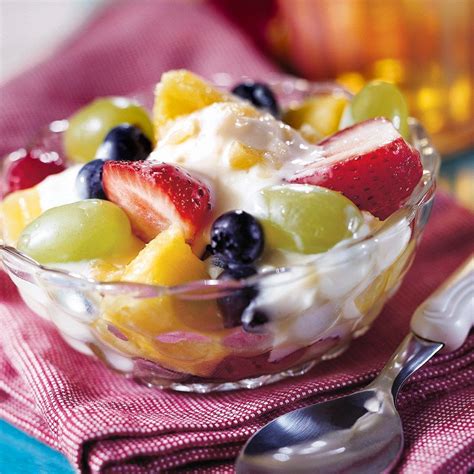 Mixed Fruit With Yogurt Topping Recipe Fresh Fruit Tangier And Yogurt