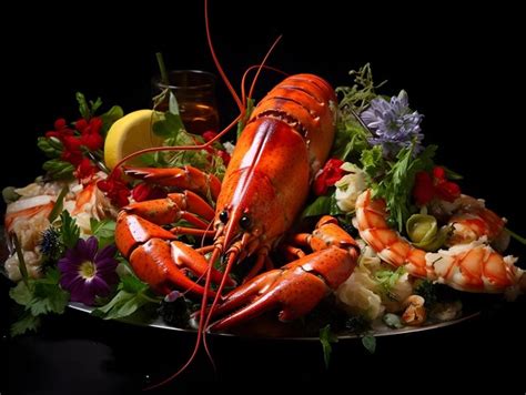 Premium Ai Image Seafood Platter And Fish Fillet Salmon Fillet Tuna