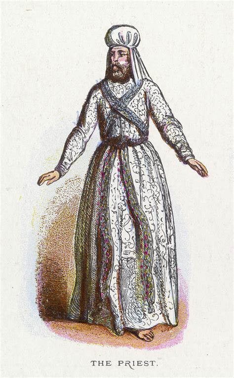 A Jewish Priest In His Ceremonial Garb Drawing By Mary Evans Picture