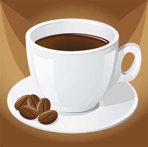 Cup Of Coffee And Grains 488715 Vector Art At Vecteezy