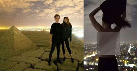 Couple Poses Nude On Great Pyramid Of Giza