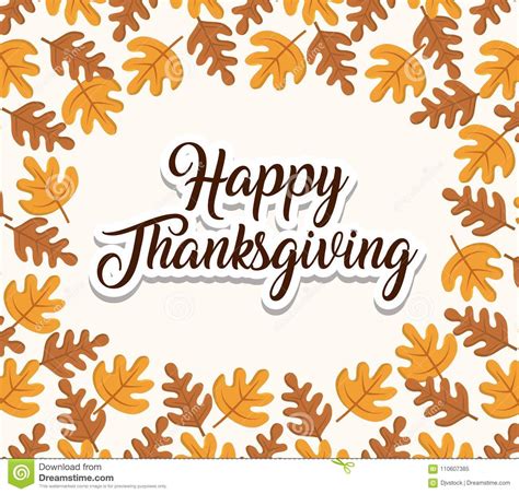 Happy Thanksgiving Design Stock Vector Illustration Of Culture 110607385