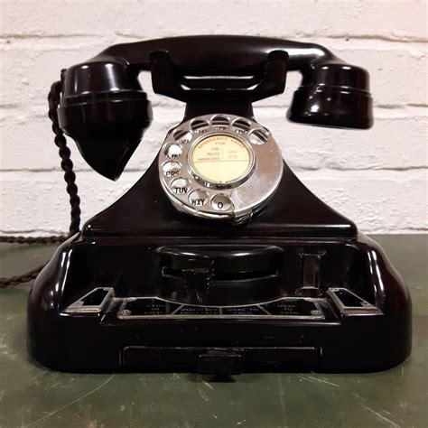An Original And Rare 1950s Gpo 248l Rotary Dial Bakelite Two Extension