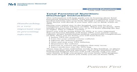 Total Parenteral Nutrition Discharge · Pdf Filetotal Parenteral