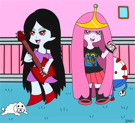 Marceline And Princess Bubblegum By Blackrosehalfeti On Deviantart