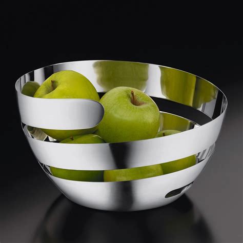 Postmodern Metal Wire Spiral Fruit Bowl Br