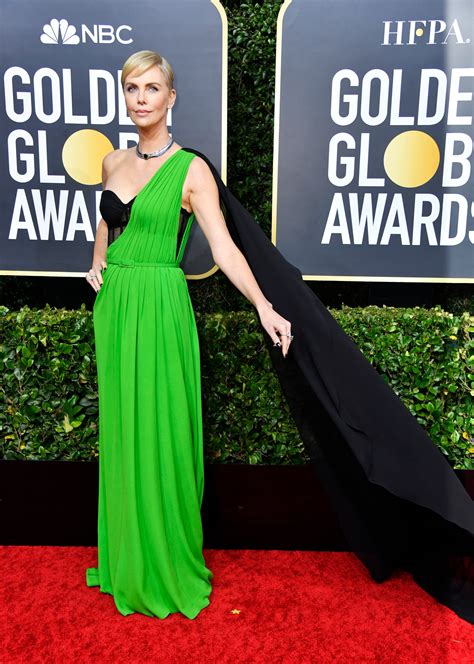 Charlize Theron Wears Dior At The Golden Globes 2020 British Vogue