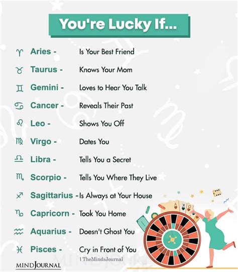 you re lucky if a zodiac sign