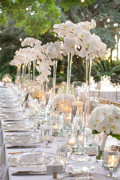 White Wedding Flowers Centerpieces White Wedding Decorations Orchid