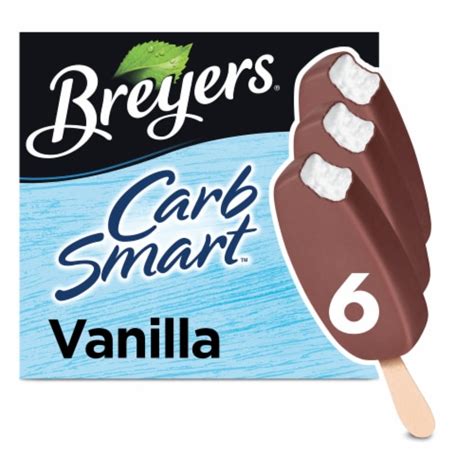 Breyers Carb Smart Vanilla Ice Cream Bars 6 Ct Smiths Food And Drug