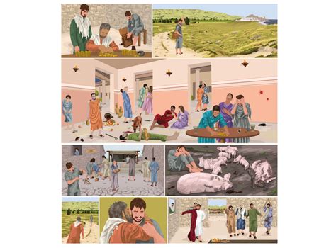 The Parable Of The Prodigal Son Storyboard Luke 15 By Annalisa Jones