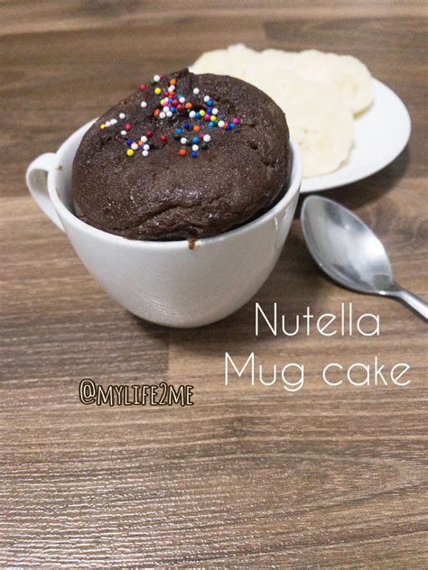 This Is A Quick Recipe And Very Simple Nutella Mug Cake Made From Microwave And Less Than 4
