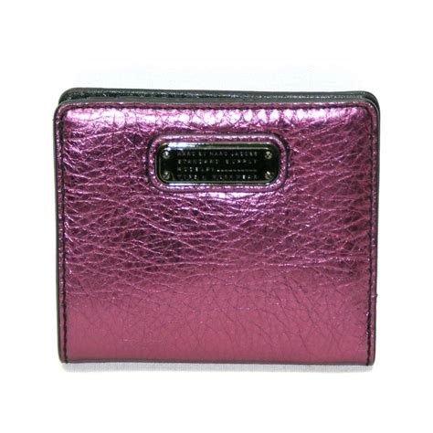 Marc By Marc Jacobs Metallic Wine Leather Mini Wallet #M0007421 | Marc By Marc Jacobs M0007421