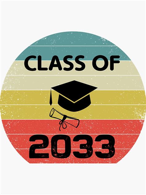 Class Of 2033 Sticker For Sale By Hayatdesign Redbubble
