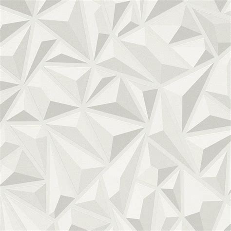 Did you scroll all this way to get facts about 3d wallpaper? 3D Effect White Grey Geometric Wallpaper Textured Luxury ...
