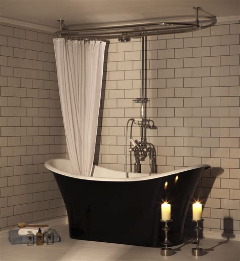 Effusio Over Bath Shower System Free Standing Bath Tub Free Standing