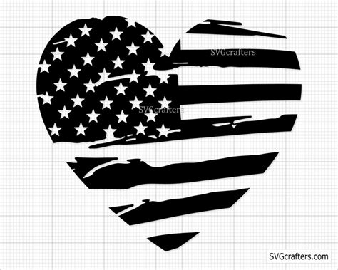 American Flag Svg Us Flag Svg Usa Flag Clipart Distressed Etsy