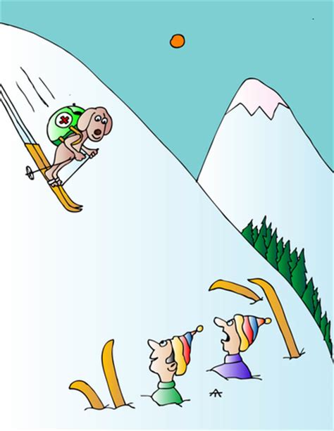 Skiing By Alexei Talimonov Sports Cartoon Toonpool