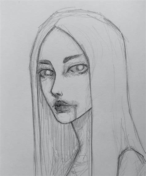 Vampire Girl In 2020 Vampire Girls Vampire Quick Sketch