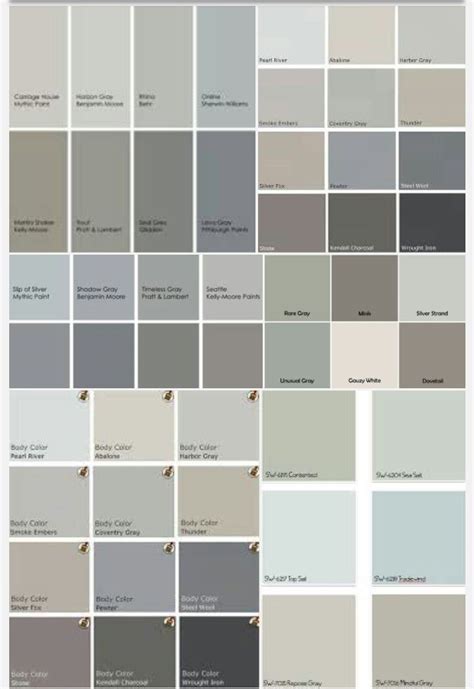Famous Sherwin Williams Gray Color Palette References