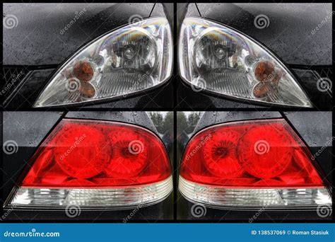 Car Headlights Luxury Headlights Stock Image Image Of Performance
