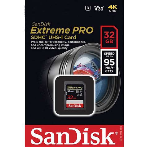 Sandisk 32gb Extreme Pro Sdhc Uhs I Memory Card Mega Electronics