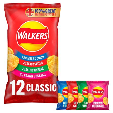 U Get Walkers Crinkles Simply Salted Multipack Crisps 6x23g
