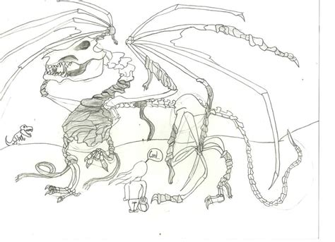 Skeleton Dragon By Valecia 101 On Deviantart