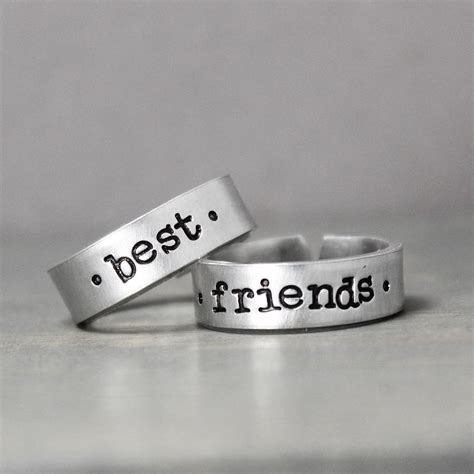 Thin Best Friends Ring Set In 2020 Best Friend Rings Friend Rings