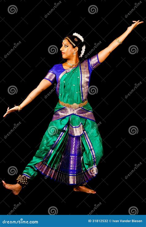 Indian Woman Bharatanatyam Dance Stock Photo Image Of Costume Ethnic