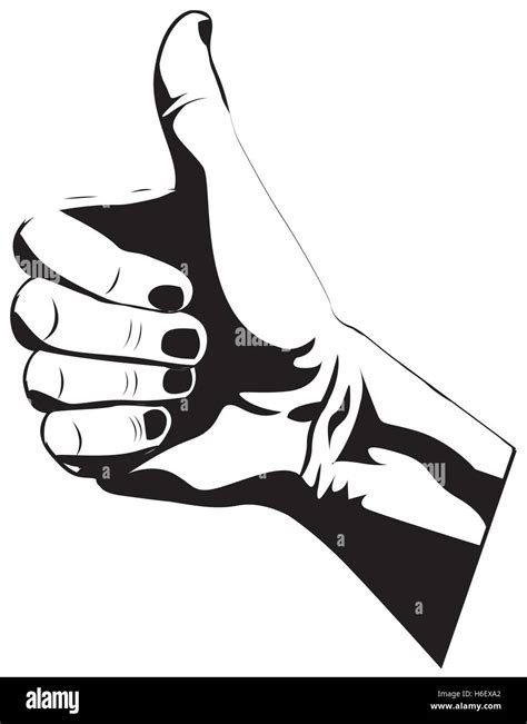 Thumb Up Hand Gesture Icon Image Vector Illustration Stock Vector Image