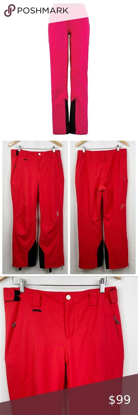 Spyder Xtl 10000 Mm Ski Snowboard Pants Red 12 Thinsulate Insulated