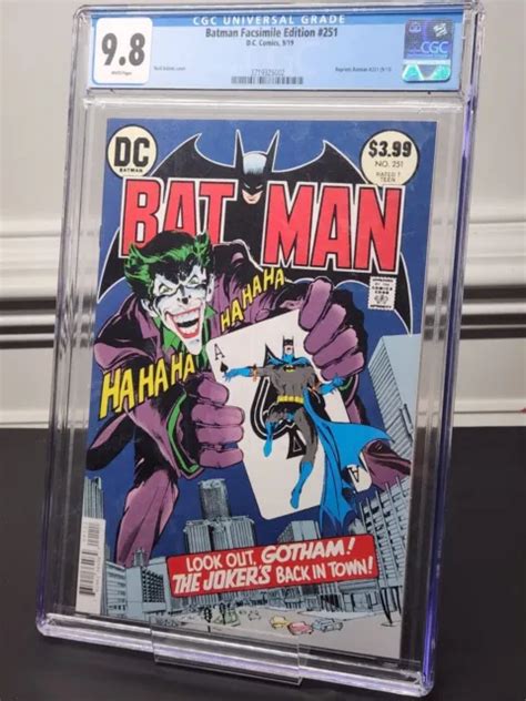 Batman 251 Facsimile Edition Neal Adams Cover Cgc 98 10999 Picclick