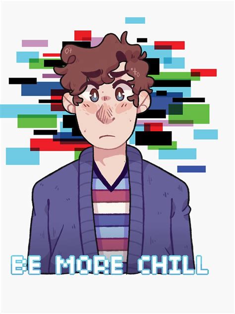 Be More Chill Jeremy Logo Sticker For Sale By Arieryn Redbubble