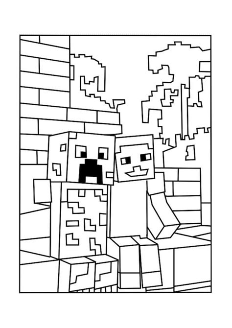 Minecraft coloring pages for kids. Printable Minecraft Coloring Pages - Coloring Home