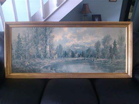 I Have A Huge Painting Called Mountain Retreat By Lorenz In Great Shape