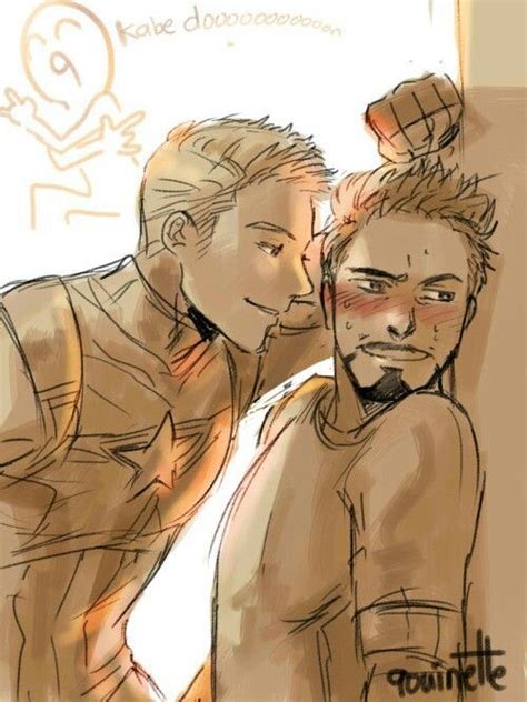 Captain America X Iron Man Bucky Marvel Hình ảnh