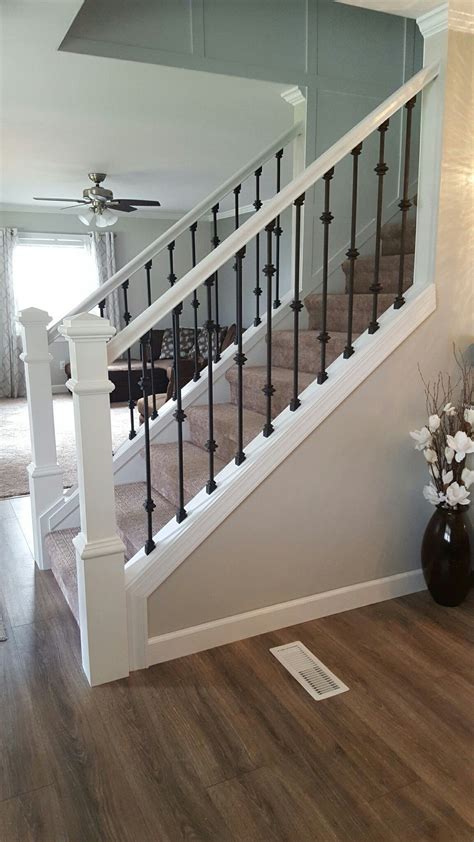 Stair Remodel Stair Railing Makeover Modern Staircase