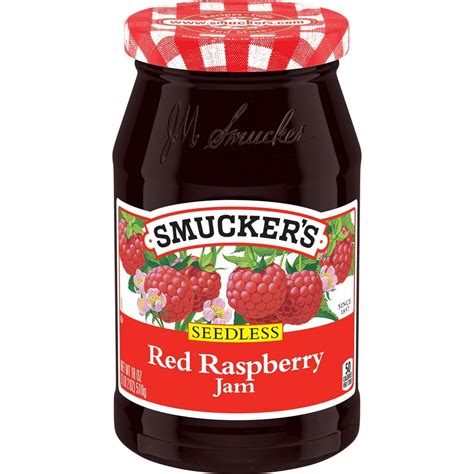 Smuckers Seedless Red Raspberry Jam 18 Ounce