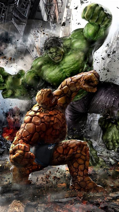 The Thing Vs Hulk By Uncannyknack Ms Marvel Marvel Comics